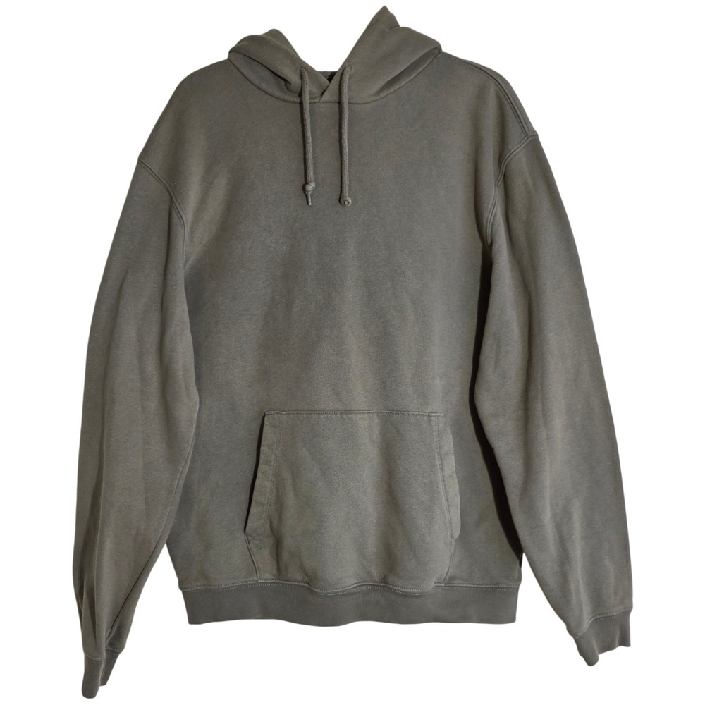 Gap Hoodie Men's Medium Light Olive Green Pullover Fleece Sweatshirt Good Basic - Picture 2 of 7